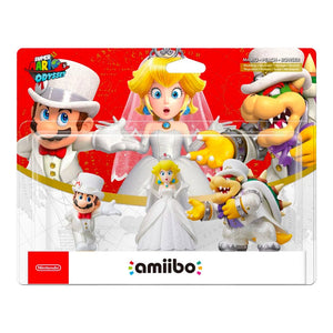 Amiibo - Mario / Peach / Bowser (Wedding Triple Pack) - Super Retro