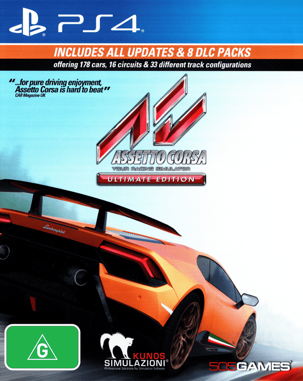 Assetto Corsa: Ultimate Edition - PS4 - Super Retro
