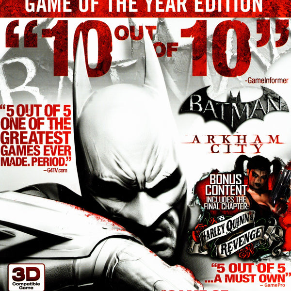 Batman Arkham City Game of the Year Edition Xbox 360 Super