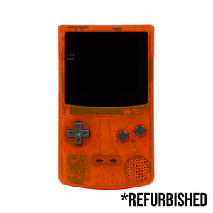 Console - Game Boy Color (New Generic Shell - Fire Orange) (BACKLIT) - Super Retro