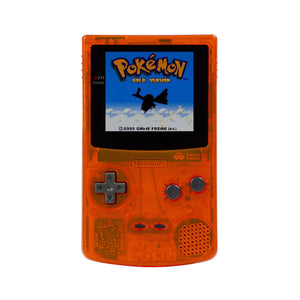 Console - Game Boy Color (New Generic Shell - Fire Orange) (BACKLIT) - Super Retro