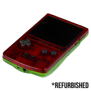 Console - Game Boy Color (New Generic Shell - Watermelon) (BACKLIT) - Super Retro