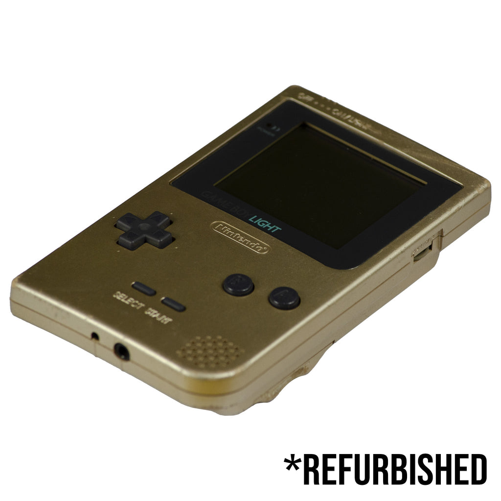 Console - Game Boy Pocket Light (Gold) - Super Retro - Game Boy