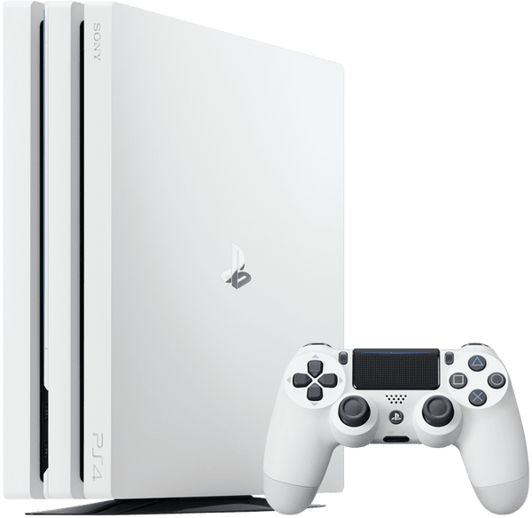 Console - PlayStation 4 Pro 1TB (Glacier White) - Super Retro