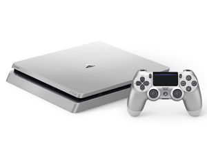 Console - Playstation 4 Slim 500GB (Silver) - Super Retro