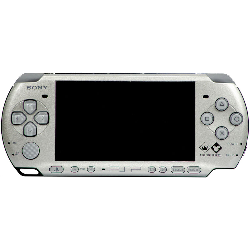 Console - PSP 3000 (Kingdom Hearts Birth by Sleep Edition - Silver) (NTSC - J) - Super Retro