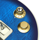 Controller - CRKD Gibson Les Paul Blueberry Burst Pro Edition for Xbox Series X|S, Xbox One, and PC - Super Retro