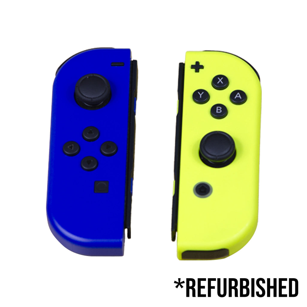 Controller - Joy Con (Blue & Neon Yellow) - Super Retro - Nintendo Switch