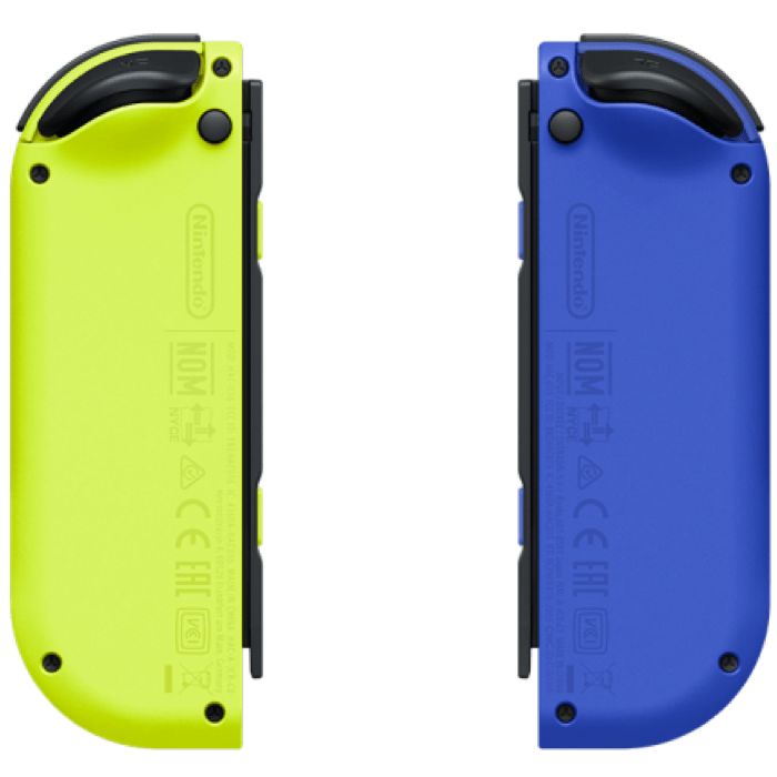 Controller - Joy Con (Blue & Neon Yellow) - Super Retro - Nintendo Switch