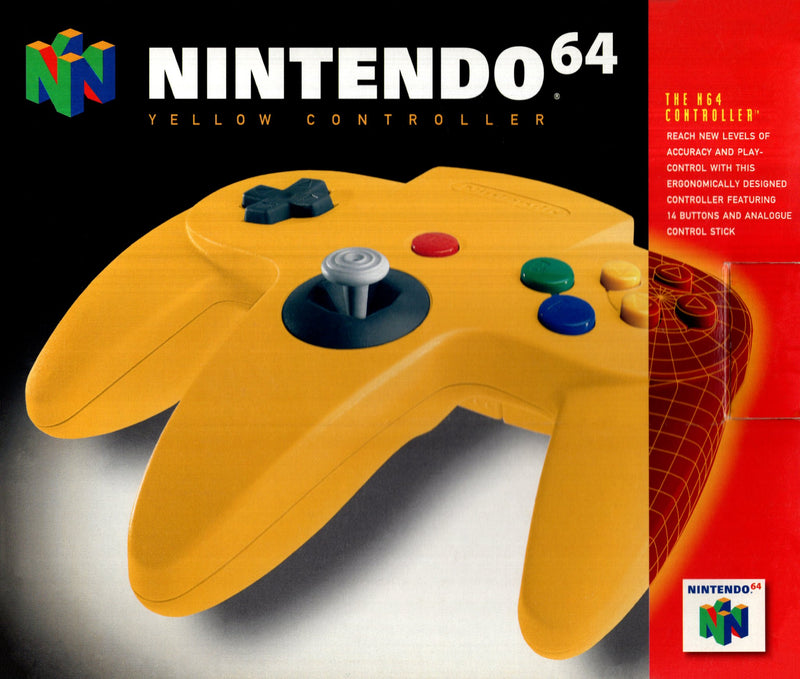 Controller - Nintendo 64 (Yellow) - Super Retro