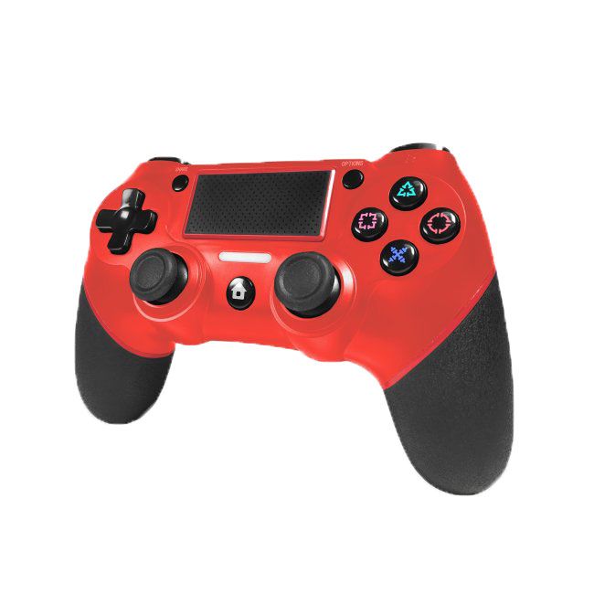 Controller - PlayStation 4 (New Generic) (Red) - Super Retro