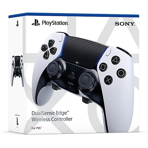 Controller - PlayStation 5 DualSense Edge (White) - Super Retro