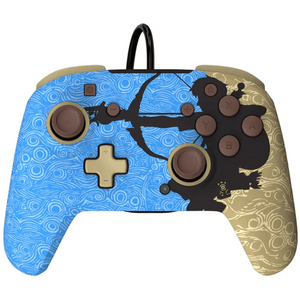 Controller - Switch Wired (Breath of the Wild - Rematch Ancient Arrow) - Super Retro