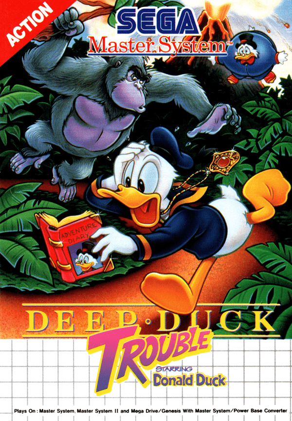 Deep Duck Trouble Starring Donald Duck - Master System - Super Retro
