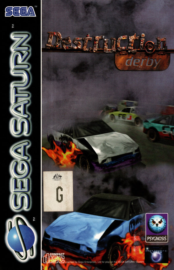 Destruction Derby - Sega Saturn - Super Retro