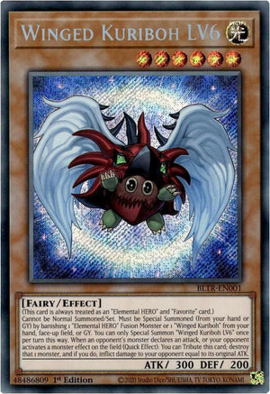 (EN001) Winged Kuriboh LV6 - BLTR - Super Retro