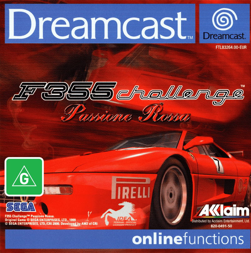F355 Challenge - Passione Rossa - Dreamcast - Super Retro
