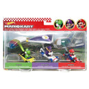 Hot Wheels Mario Kart Glider: 3 Pack (Yoshi, Waluigi, Mario) - Super Retro