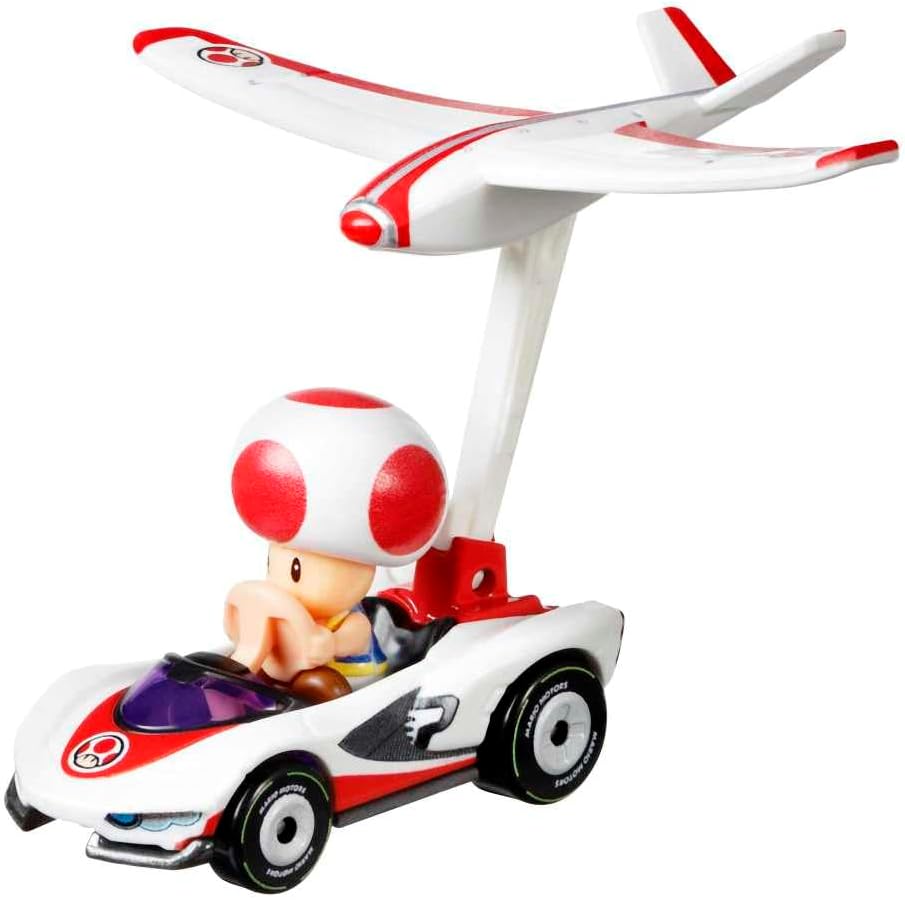 Hot Wheels Mario Kart Toad (P-Wing Plane Glider) - Super Retro ...