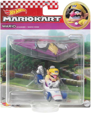 Hot Wheels Mario Kart Wario (B - Dasher + Wario Wing) - Super Retro