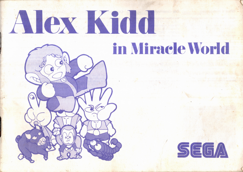 Manual - Alex Kidd in Miracle World - Master System