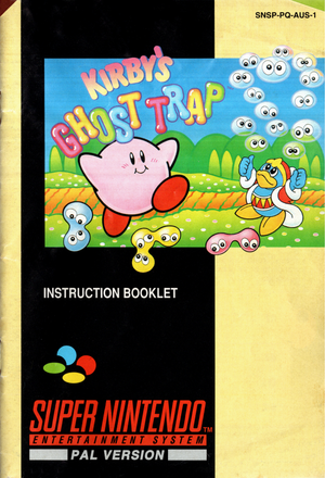 Manual - Kirby's Ghost Trap - SNES