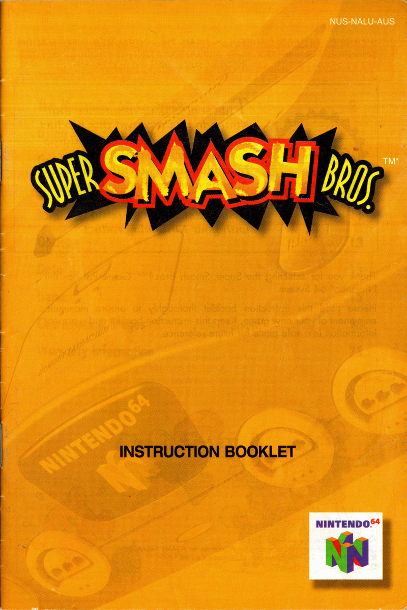 Manual - Super Smash Bros - N64