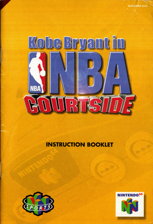 Manual - Kobe Bryant in NBA Courtside - N64