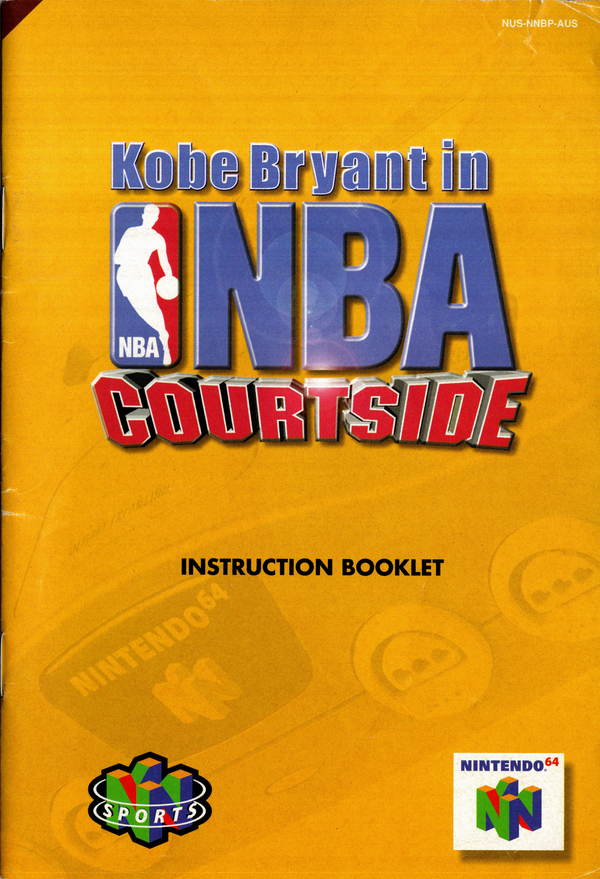 Manual - Kobe Bryant in NBA Courtside - N64