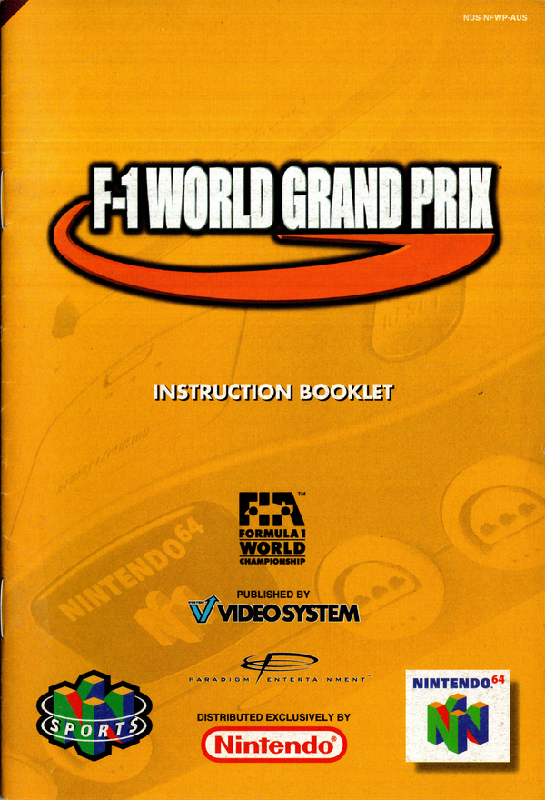 Manual - F-1 World Grand Prix - N64