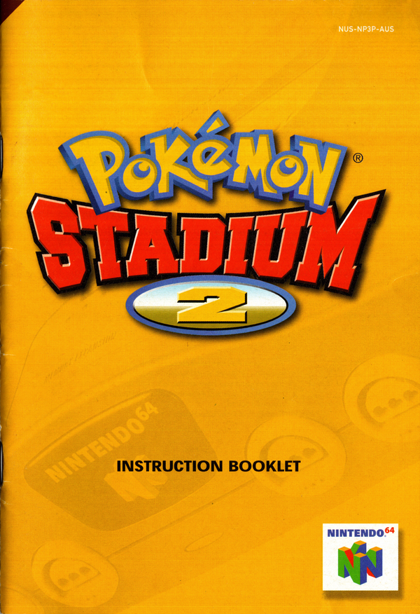 Manual - Pokemon Stadium 2 - N64