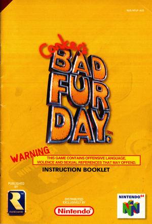 Manual - Conker's Bad Fur Day - N64