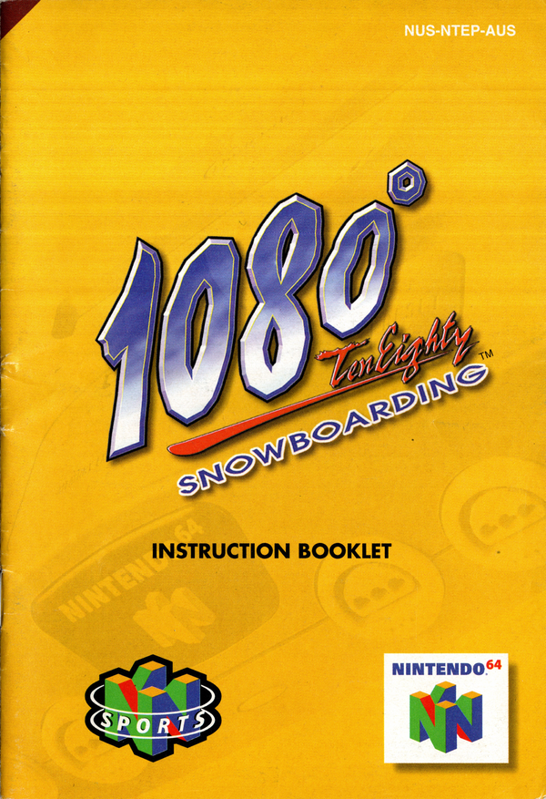 Manual - 1080 Snowboarding - N64