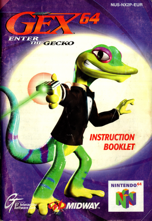 Manual - Gex 64: Enter the Gecko - N64