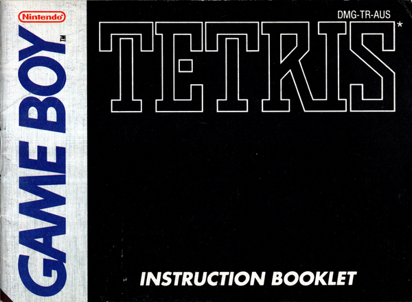 Manual - Tetris - Game Boy