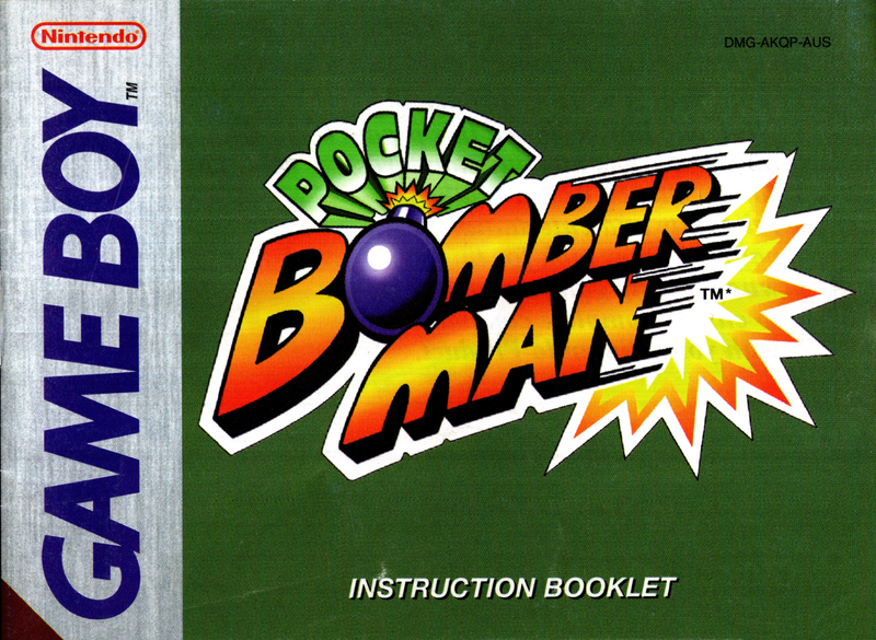 Manual - Pocket Bomberman - Game Boy Color