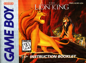 Manual - The Lion King - Game Boy