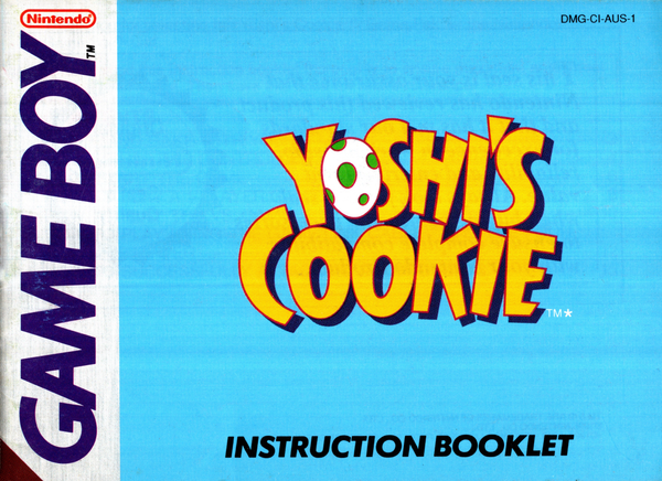 Manual - Yoshi's Cookie - Game Boy