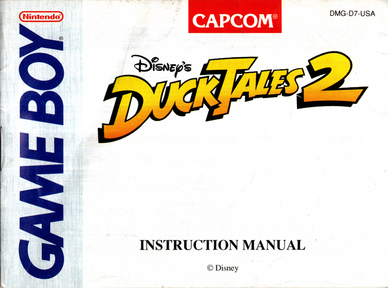 Manual - Duck Tales 2 - Game Boy