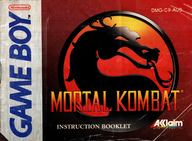 Manual - Mortal Kombat - Game Boy