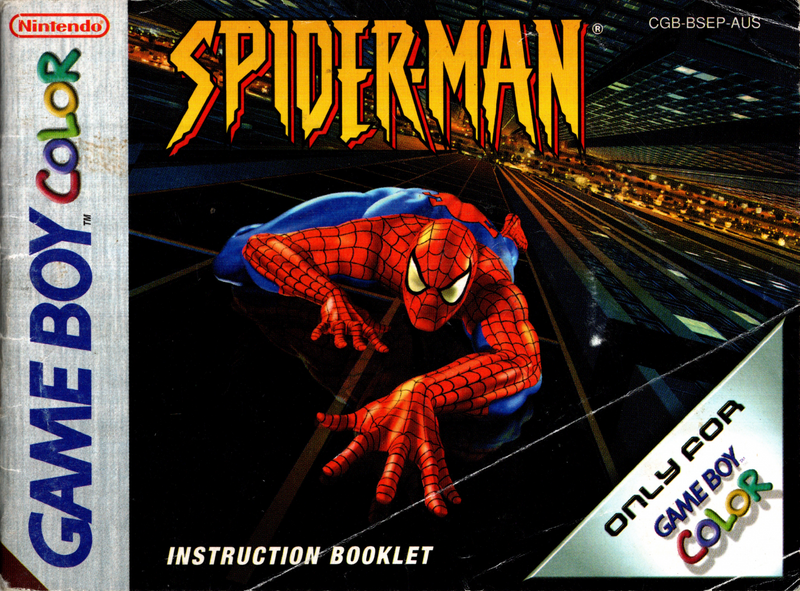 Manual - Spider-Man - Game Boy Color