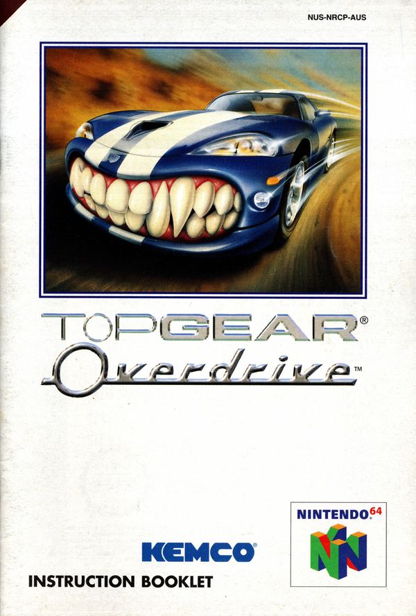 Manual - Top Gear Overdrive - N64