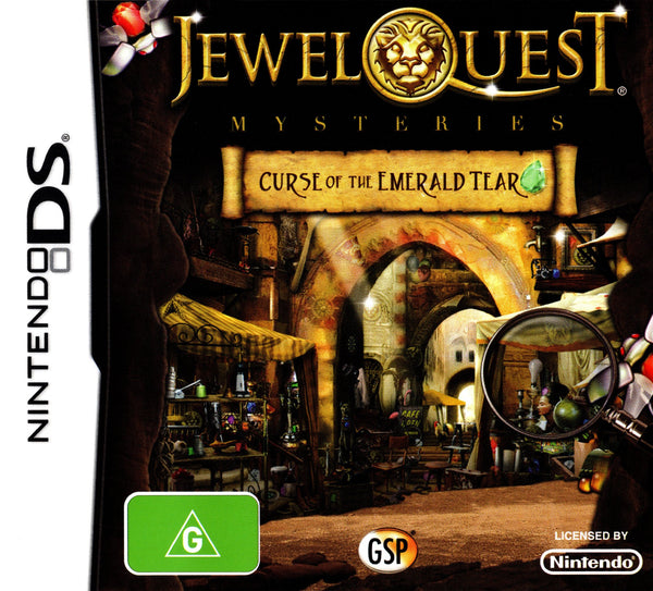 Jewel Quest Mysteries: Curse of the Emerald Tear - DS - Super Retro