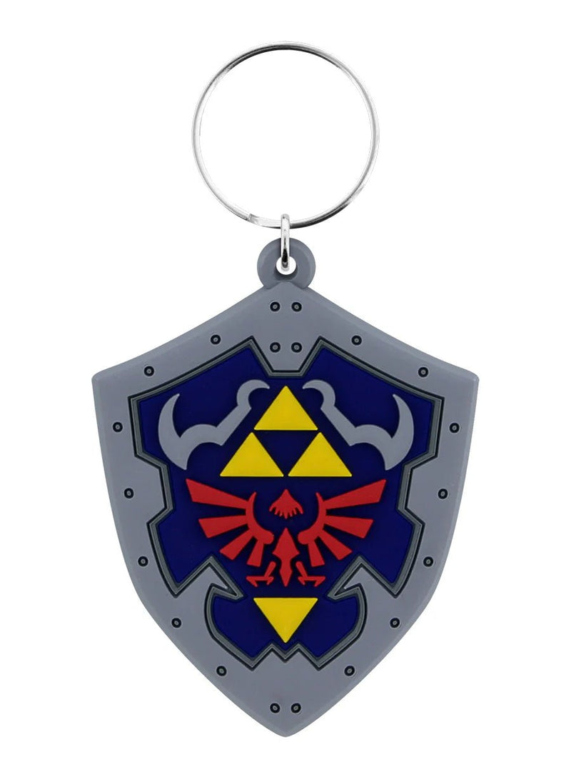 Keychain - Rubber Hylian Shield - Super Retro - Merchandise