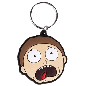 Keychain - Rubber Morty Face - Super Retro
