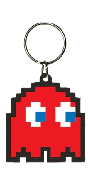 Keychain - Rubber Pac - Man Blinky - Super Retro