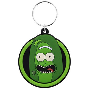 Keychain - Rubber Pickle Rick - Super Retro