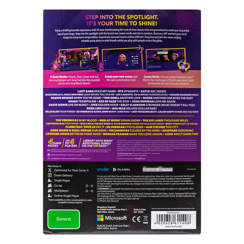 Let's Sing 2024 - Xbox One / Series X - Super Retro