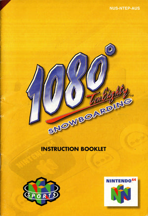 Manual - 1080 Snowboarding - N64 - Super Retro