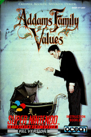 Manual - Addams Family Values - SNES - Super Retro